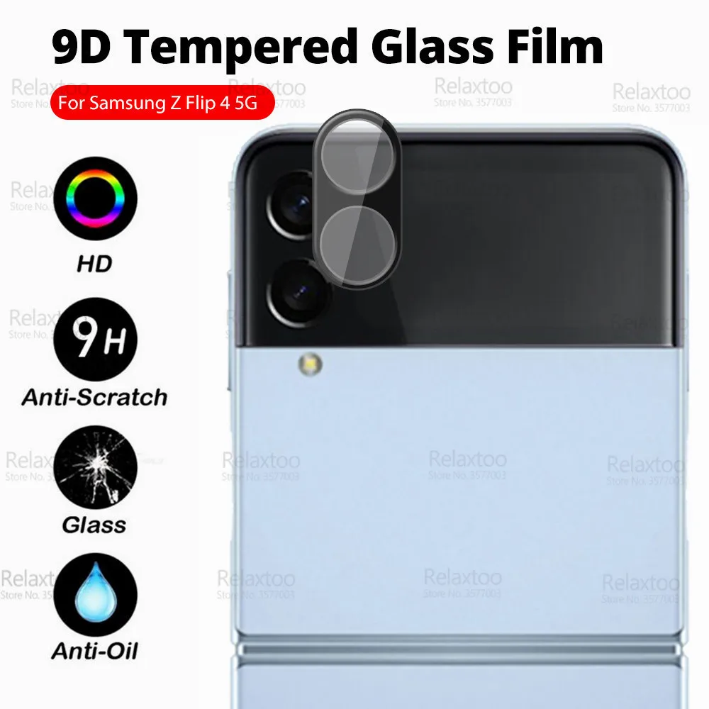 9D Curved Rear Camera Protector For Samsung Galaxy Z Flip4 Case Tempered Glass Sumsung Z Flip 6 5 4 ZFlip4 5G Back Lens Cover