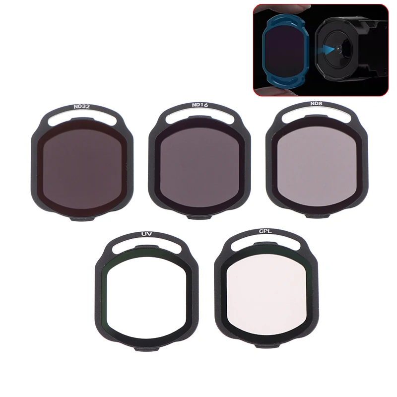 O4 Air Unit Pro Filters Set UV/CPL/ND8/ND16/ND32 Compatible With O4 Air Unit Pro FPV Lens Protection Accessories