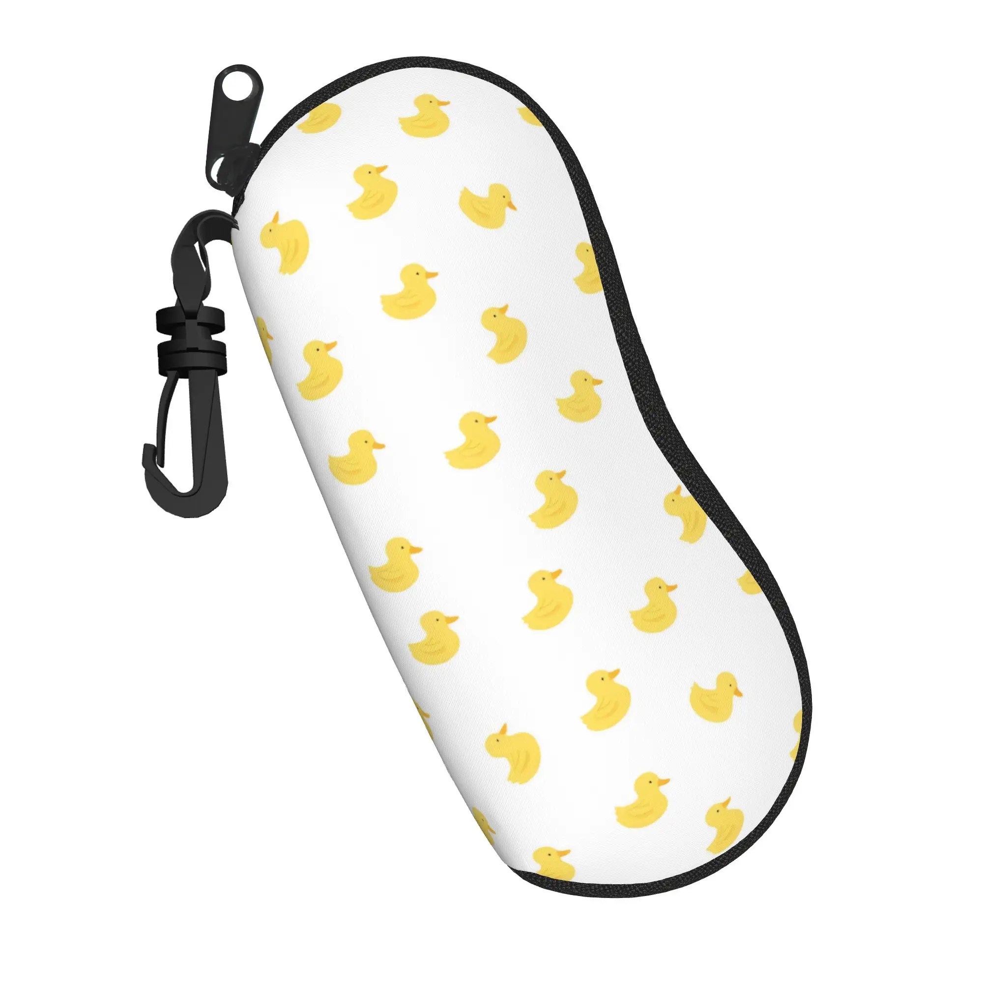 cute yellow duck Merch Glasses Case for Women Men Waterproof Accessories  Sunglasses Storage Box Charming Eye Contacts Case