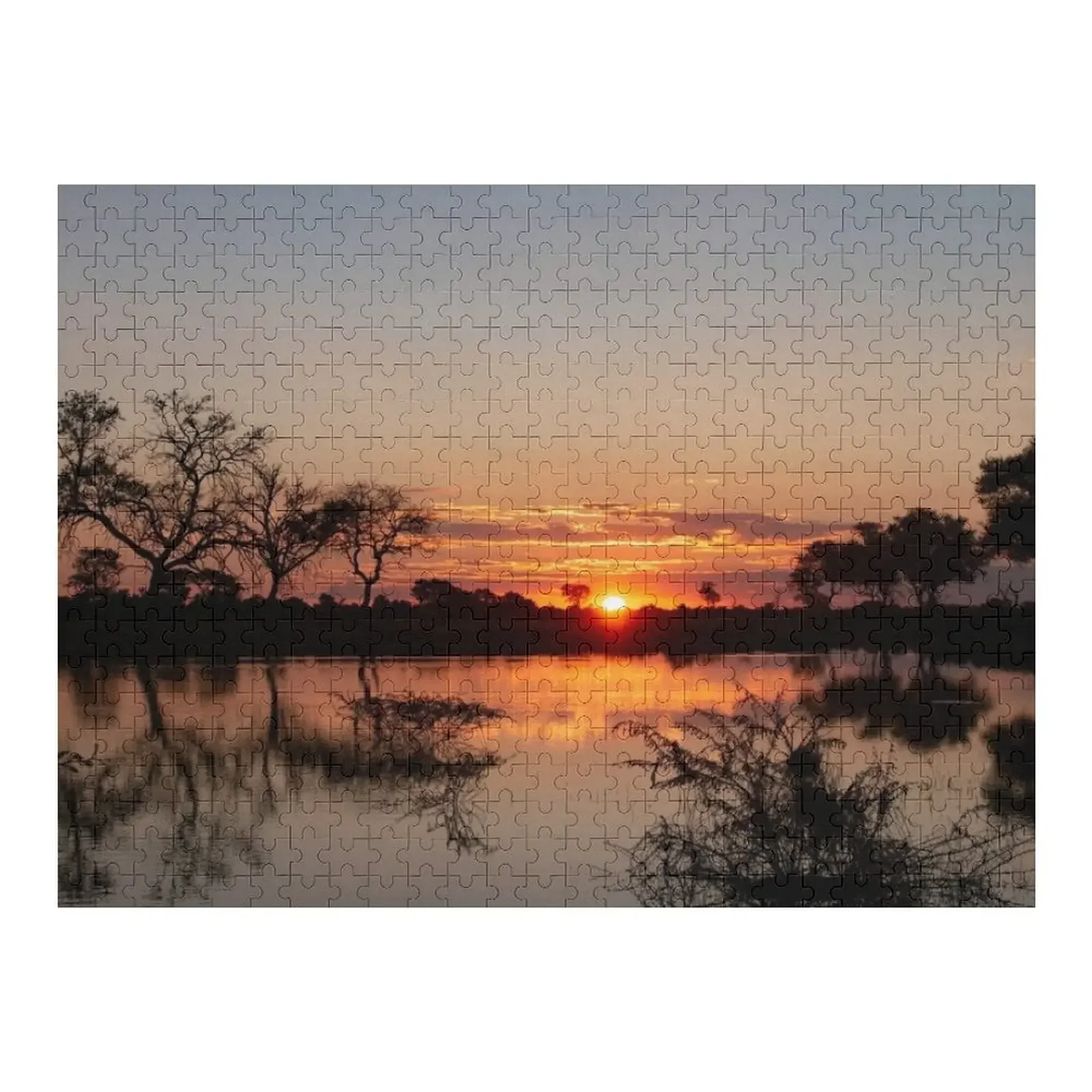 

Sunset in the Delta Jigsaw Puzzle Custom Wooden Name Name Wooden Toy Customizeds For Kids Puzzle