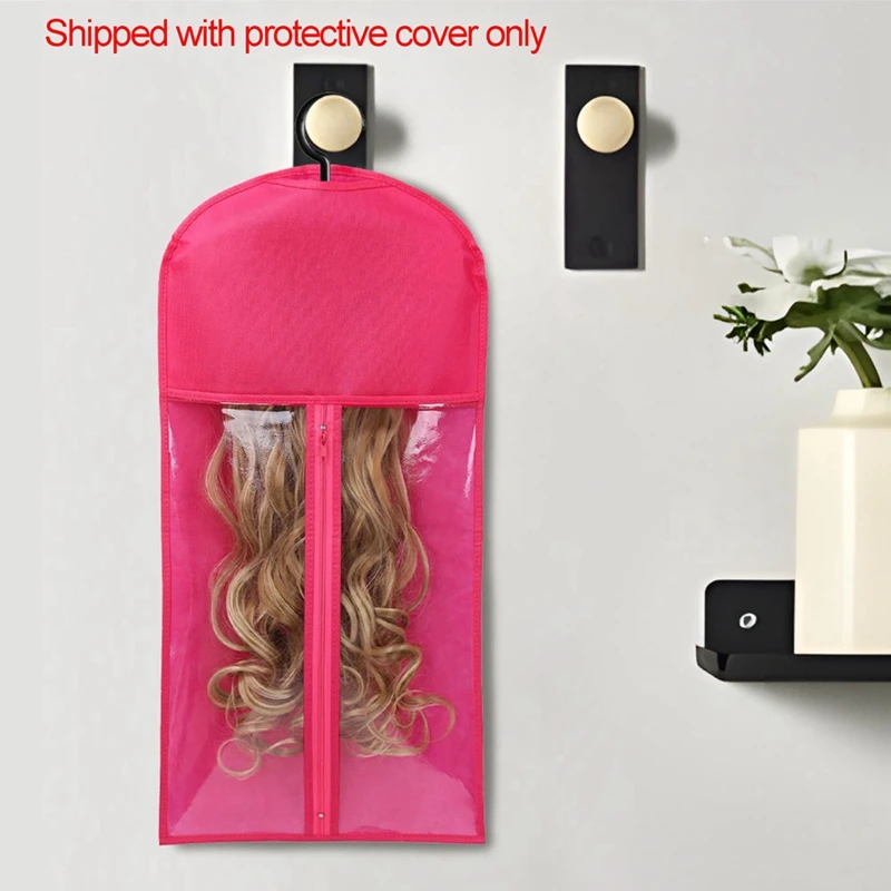 3PCS Hair Extension Holder Wig Storage For Multiple Wigs Holder Wig Bags With Hanger Hair Extension Storage