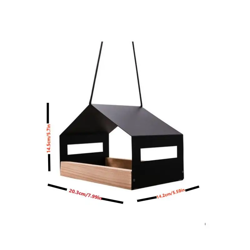 Hanging Bird House for Garden Outdoor Decor |   Weatherproof Hummingbird Feeder Shelter with  for Backyard Patio Wildlife