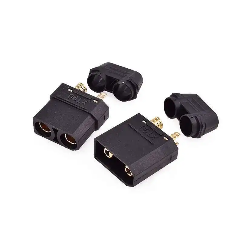 1 Stück XT90H Stecker-Buchse für Luftfahrtmodelle, Lithium-Batterie F-Stecker M, Hochstrom-Bananenstecker, elektrisch verstellbar, vergoldet – Detail 3