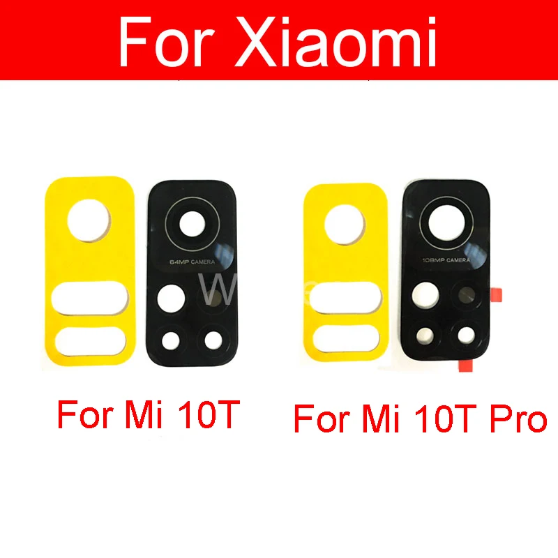 Rear Back Camera Glass Lens With Adhesive Sticker Glue For Xiaomi Mi 10T Mi 10TPro Big Glass Lens Replacement Repair Parts