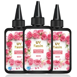 UV Resin Hard Glue Crystal Clear Ultraviolet Curing DIY Epoxy Resin Silicone Mold UV Glue Solar Sunlight Jewelry Making Tool