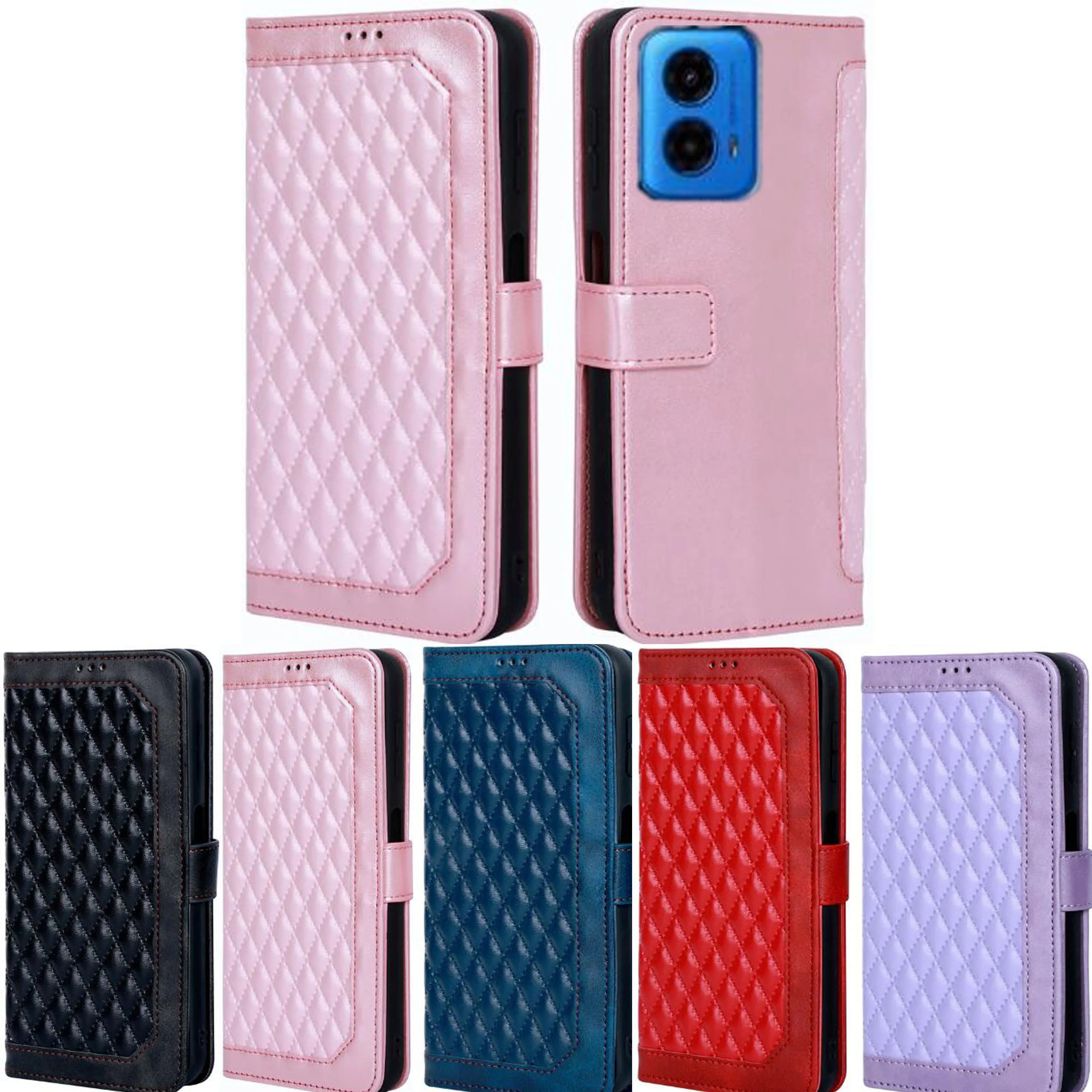 Magnetic Wallet Flip Cover Case FOR Motorola Moto G45 5G 6.5