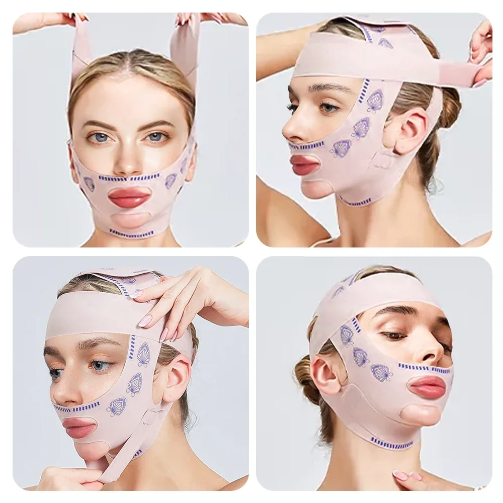 Reusable Chin Cheek Slimming Bandage V Shaper Line Lift Up Mask Face Lifting Strap Band Sleeping Mask Face Beauty Skin Care Tool