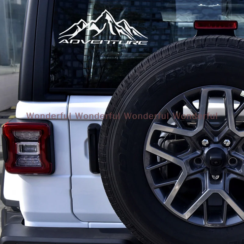 Stiker Motor Truk Mobil Vinil Lucu Reflektif Petualang Gunung Stiker Kendaraan Perjalanan Lintas Alam