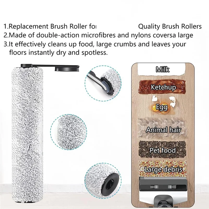 Tineco S5 / S5 Pro / S5 Pro 2 / S5 Blueコードレスウェットドライ掃除機用A76G-ブラシローラーとHEPAフィルター交換