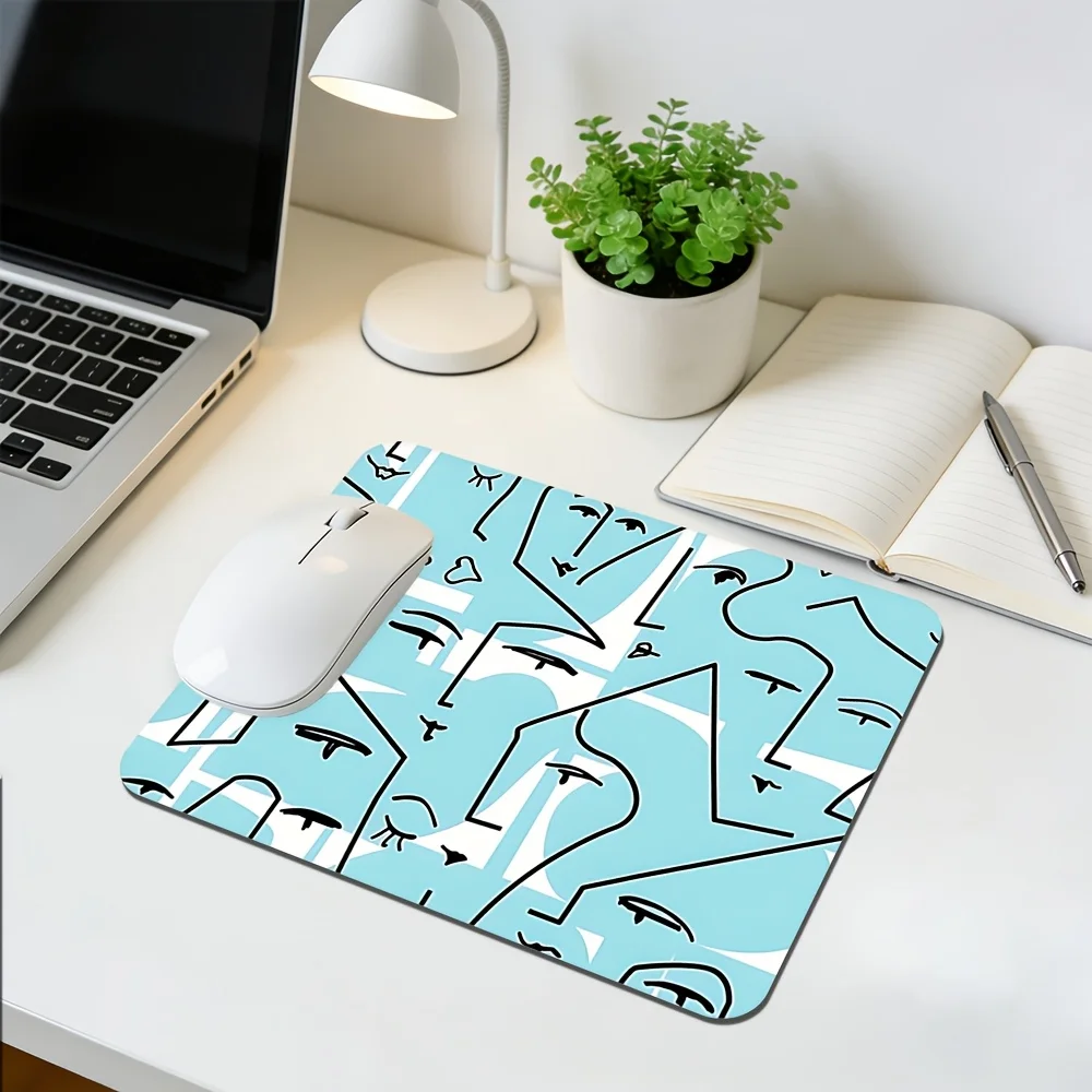 

Уникальный коврик для мыши с абстрактным дизайном лица — идеальный подарок для любителей искусства