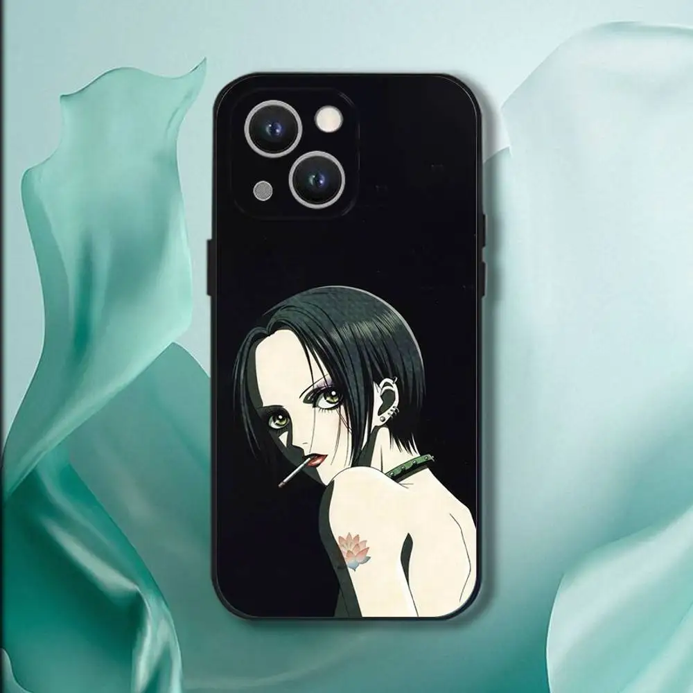 Funda de teléfono Oosaki N-Nana de dibujos animados de Anime para iPhone 17,16,15,14,13,12,11,Pro,XS,Max,XR,Plus,E,SE4,Mini funda blanda negra