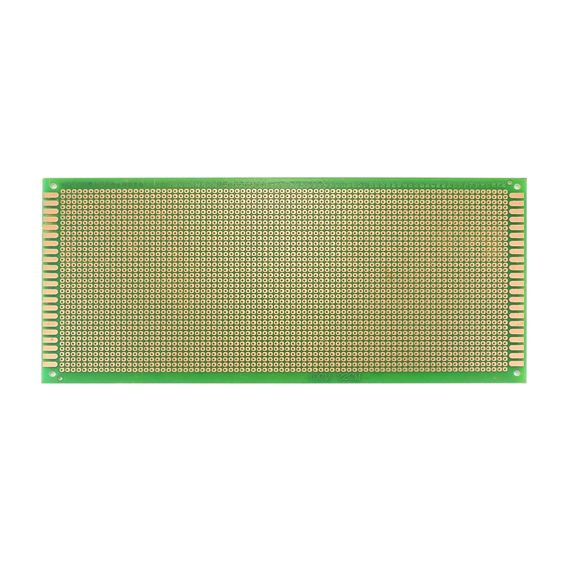 PCB Single Sided Universal Circuit Board, placa de óleo verde, placa Breadboard, fibra de vidro, DIY, 1.6mm, 10x22cm, 5Pcs