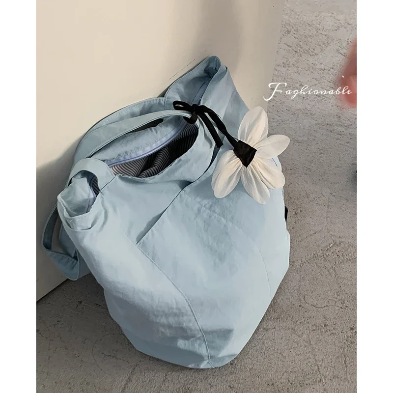 

Women 2025 New Korean Version Versatile Large Capacity Shopping Tote Bag College Style Canvas Bags