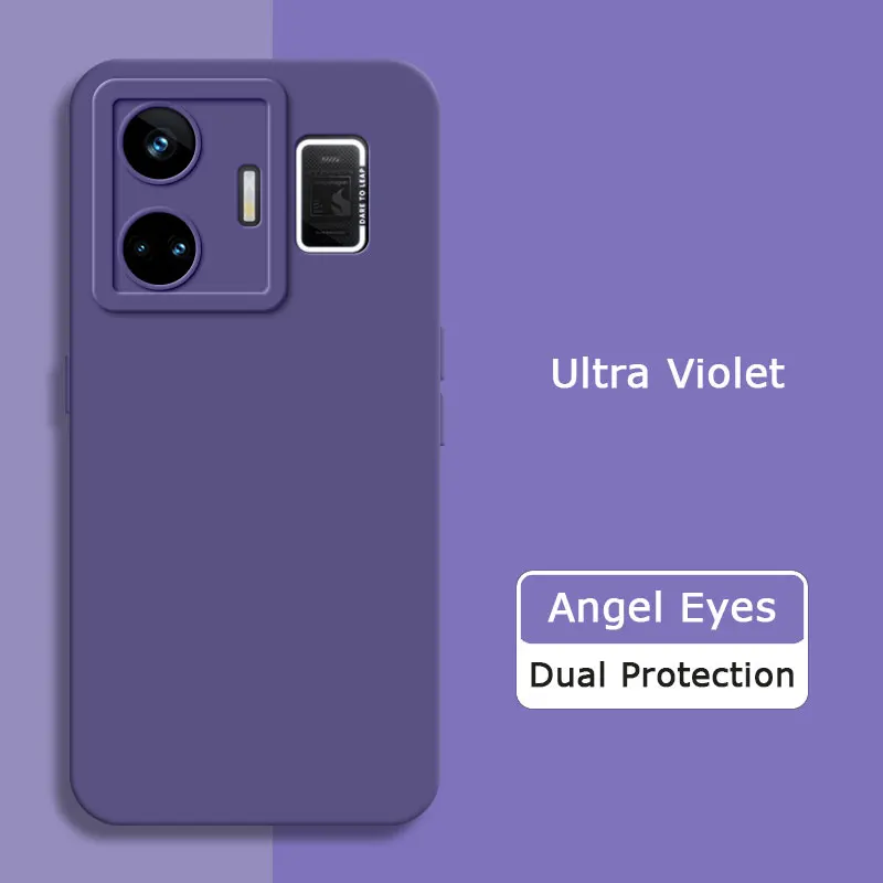 الأصلي عيون الملاك السائل غطاء من السيليكون ل Realme GT3 GT 3 Neo5 Neo 5 240 واط لينة الهاتف الغطاء الخلفي 360 الإسكان الواقي