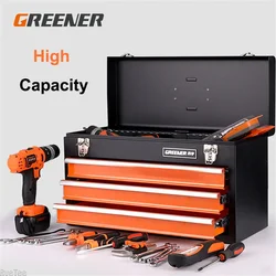 Tool Box Storage Suitcase Tool Parts Box Toolbox Household Iron Desktop  Multi-drawer Storage Box