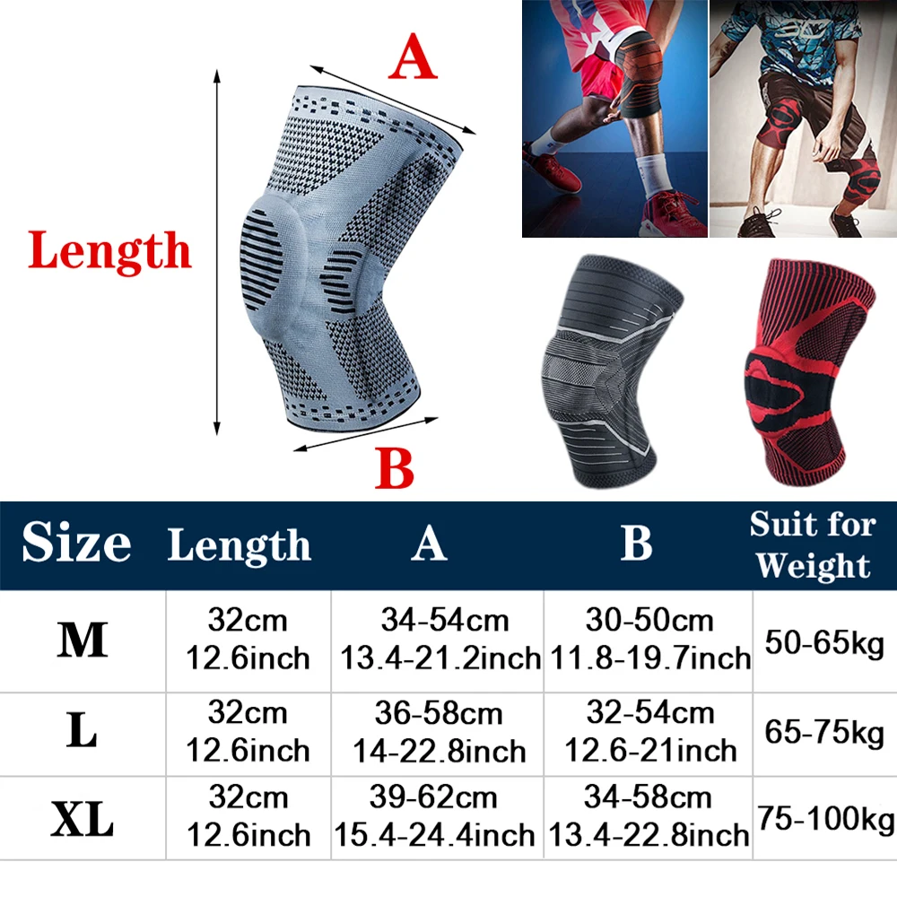 Tcare 1 Piece Professional Compression Knee Brace Support for Arthritis Relief, Joint Pain, ACL, MCL, Meniscus Tear Post Surgery