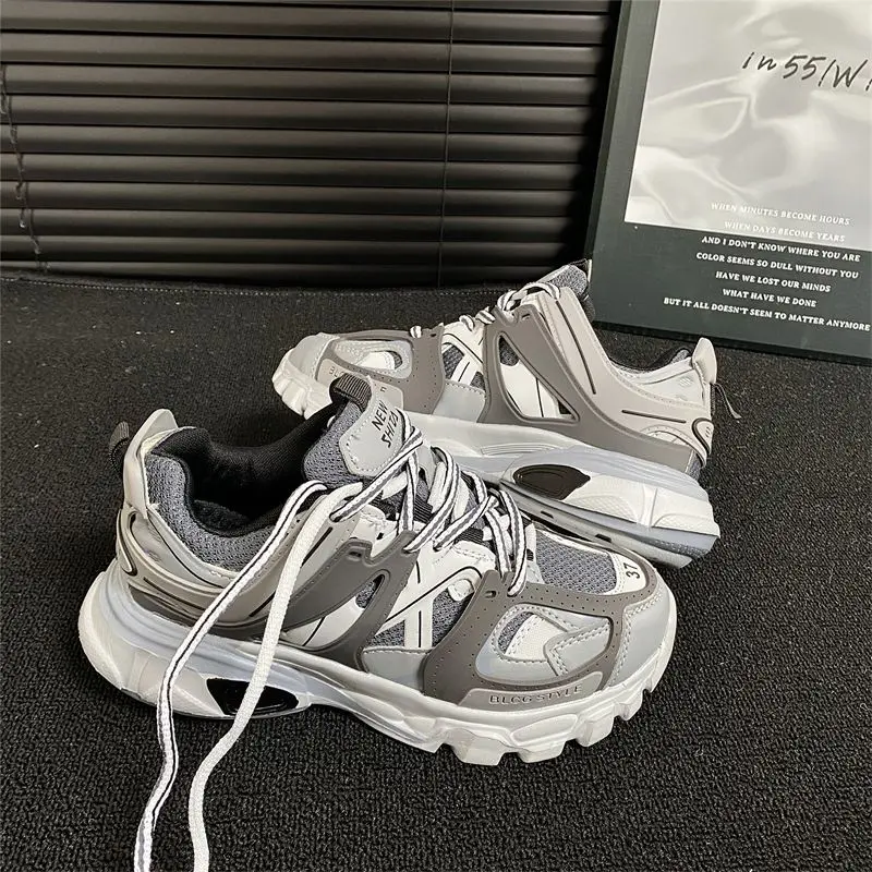 

Серые массивные кроссовки унисекс, модный брендовый дизайн, модная обувь для папы, повседневная обувь для мужчин и женщин, уличная спортивная обувь