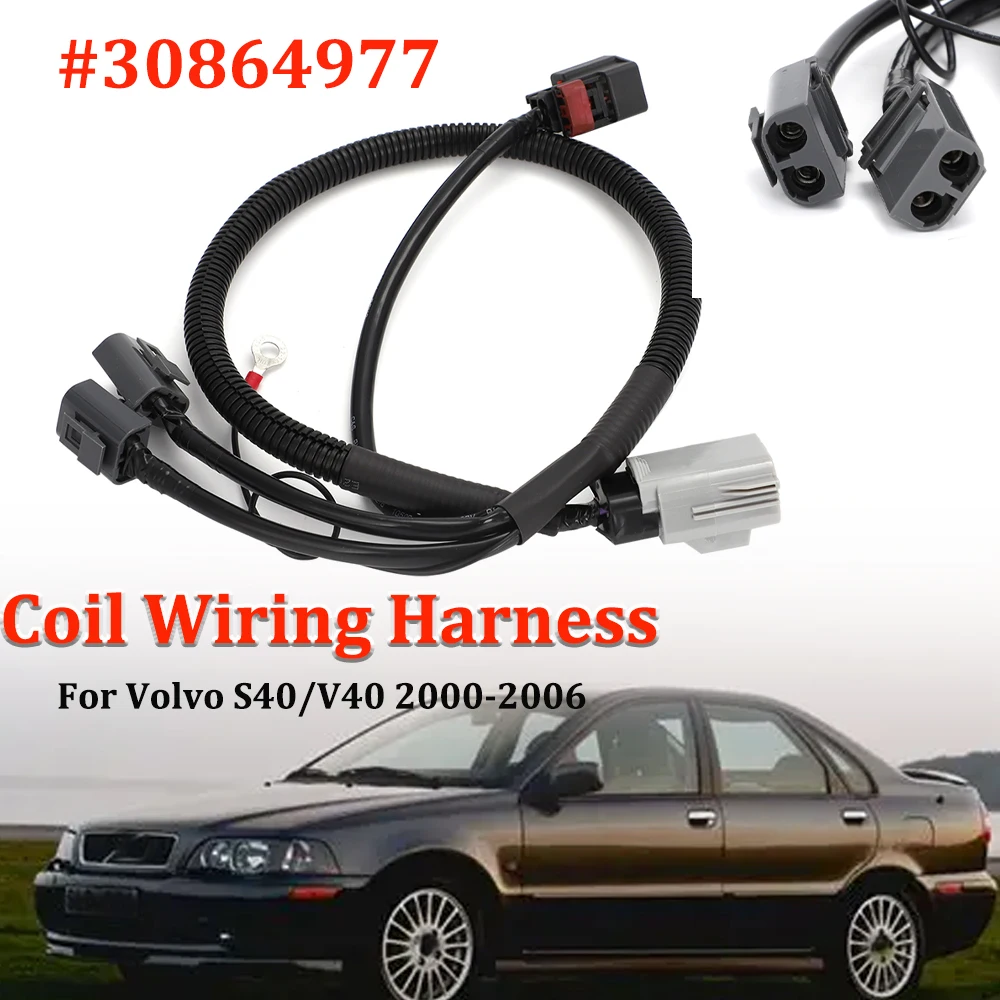 For Volvo S40/V40 2000-2006 Ignition Coil Connector Plug Harness Plug and Play 30864977