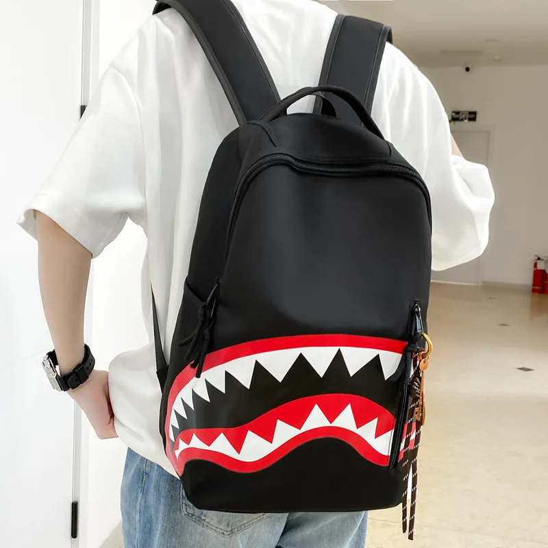

Men'S Backpack Shark-Mouth Opening Travel Rucksack Student Daypack For Outdoor Hiking & College Laptop Backpack