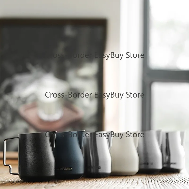 Stainless Steel Latte Art Cup Turbo Milk Frothing Pitcher Spout Milk Froth Cup