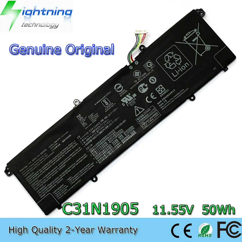 

C31N1905 11.55V 4335mAh Laptop Battery for Asus VivoBook S14 M433 S433 S433FL S15 S533 S533EQ 3ICP5/70/82 e