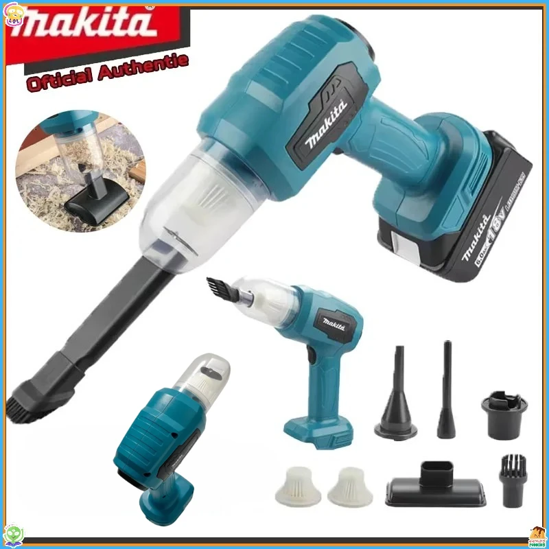 

Мини-пылесос Makita для 18-вольтовых аккумуляторов, многофункциональный ручной перезаряжаемый инструмент для сбора пыли