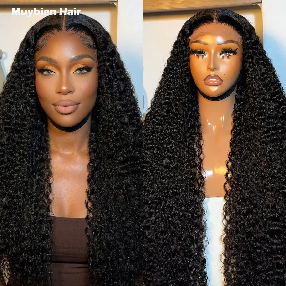 

400 Density Curly Glueless Wig Human Hair Ready to Waer 360/13x6/13x4 HD Lace Front Kinky Curly Wigs for Woman Human Hair Wigs