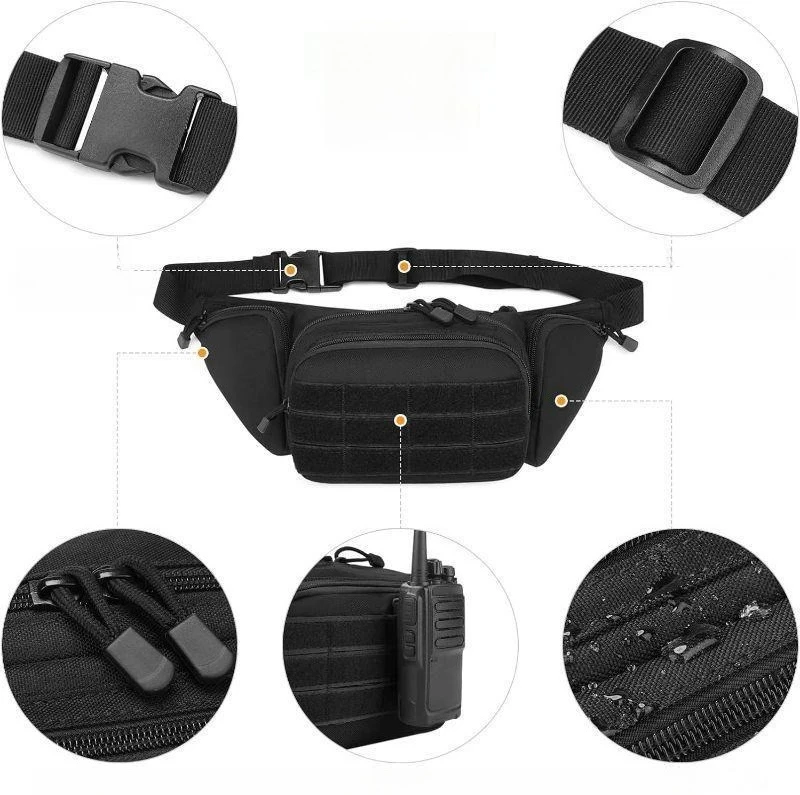 Outdoor multifunctional waist bag large capacity small outdoor lightweight running sports crossbody bag tactical waist bag