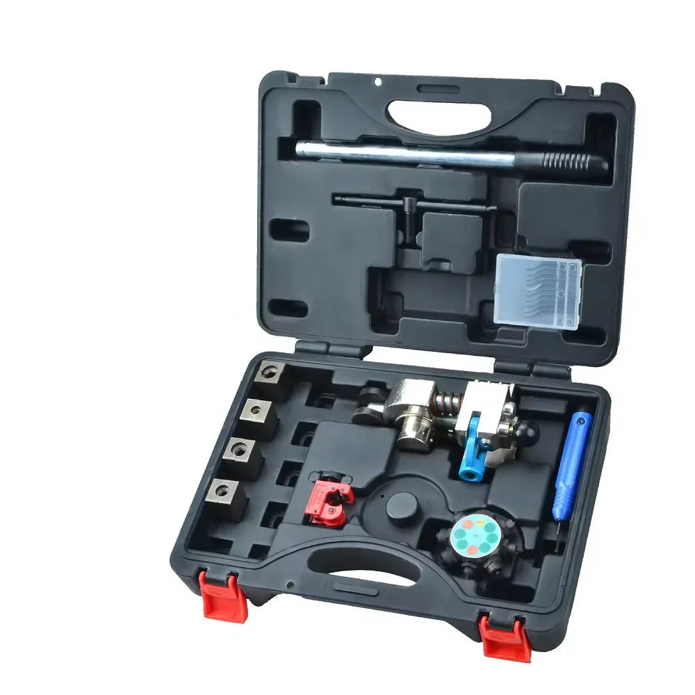 Linha de tubo de freio profissional automático, ferramenta de alargamento de tubo de freio, conjunto de 45/37 graus, kit de ferramentas de alargamento único, bolha, duplo