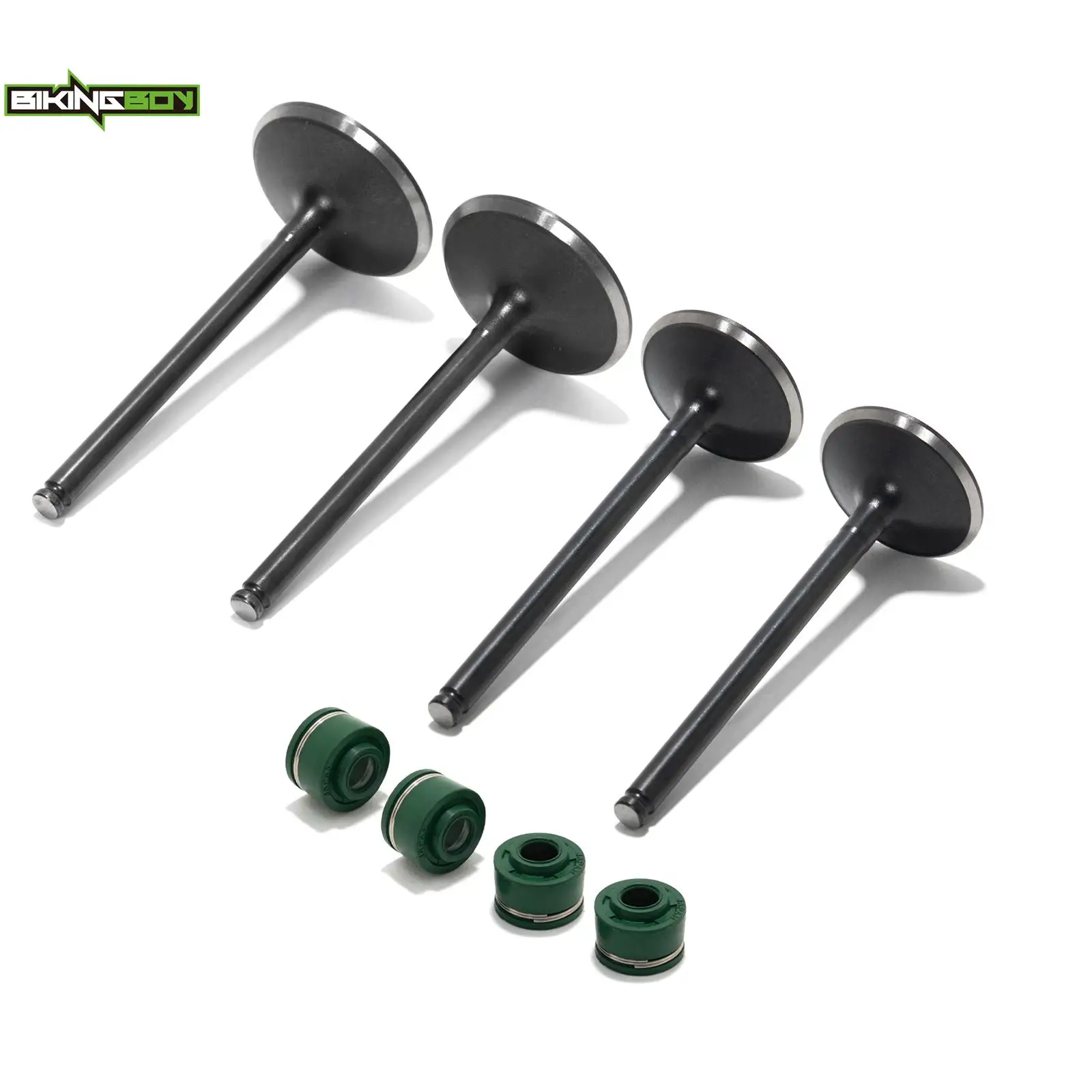 BIKINGBOY 2-впускной + 2-уплотнение штока выпускного клапана для RMZ 250 04-18 RM-Z 450 05-20 06 07 08 09 12 13 14 15 16 RMX 450 Z 10 11 17-19