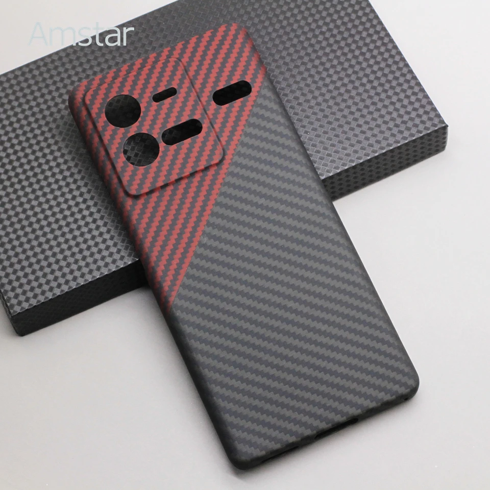 Amstar Carbon Fiber Lens Protection Phone Case for VIVO IQOO 10 Pro High-quality Aramid Fiber Ultra-thin Anti-drop IQOO 10 Cover