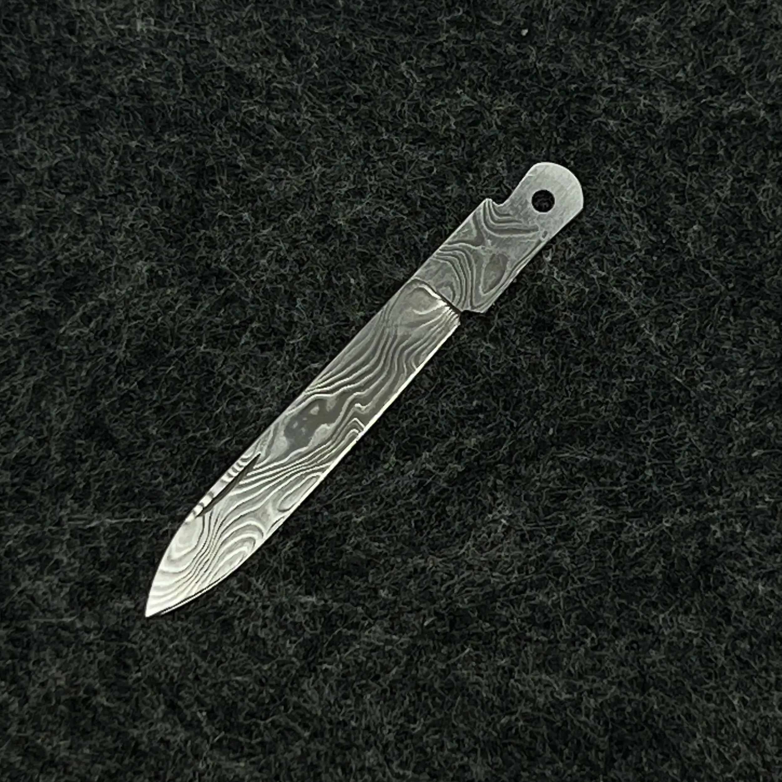 

1 Pcs Handmade Damascus Powder Steel Replacement Part Blade for 65mm Victorinox Swiss Army Knife SAK DIY Accessories