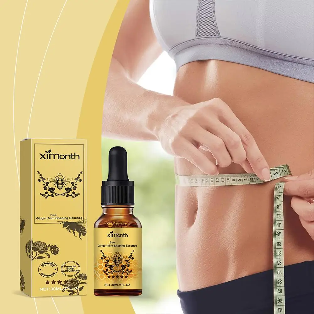 30ml Ginger Firming Body Serum Remove Cellulite Anti Weight Loss Belly Tighten Massage Lift Reduce Fat Sagging Thin U8c4