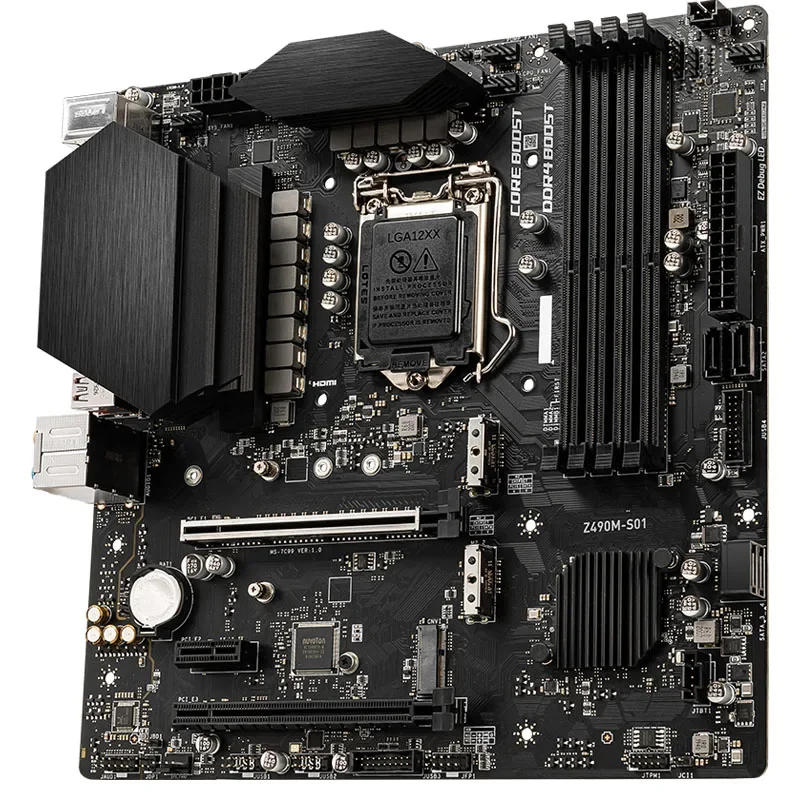 MSI  Motherboard  Z490M-S01 128GB LGA 1200 DDR4 Micro ATX Mainboard 100% Tested Fully Work
