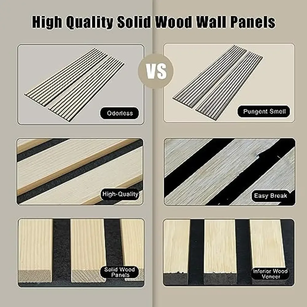 Wooden 3D Soundproof Wall Panels Eco-Friendly Home Decor Solution