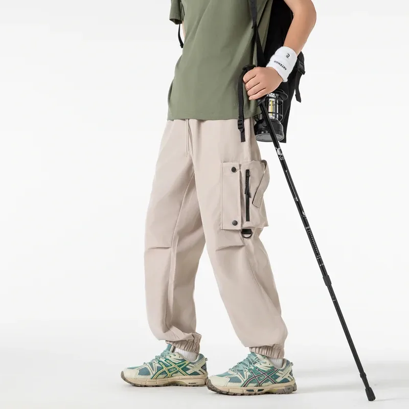 2025 Pantaloni da alpinismo di nuovo stile, abbigliamento sportivo da uomo e pantaloni da lavoro casual, pantaloni lunghi affusolati da alpinismo all'aperto