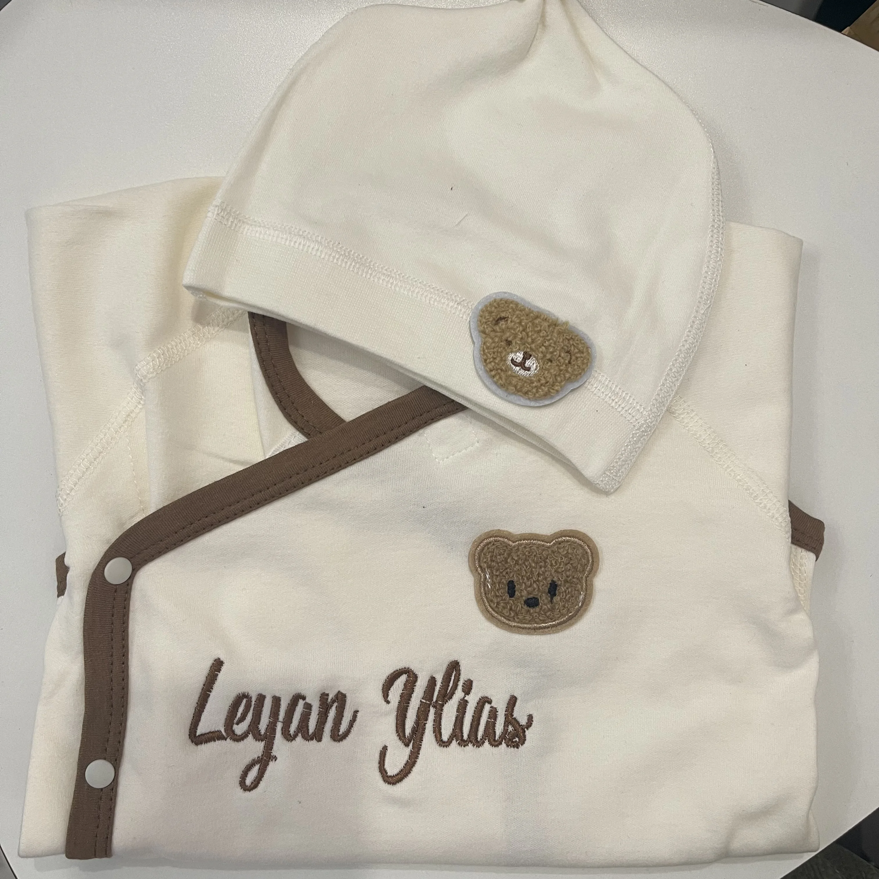 Ropa con nombre bordado personalizado para niños, Mono para bebés, suéter personalizado para fiesta de Baby Shower, trajes para gatear para niños