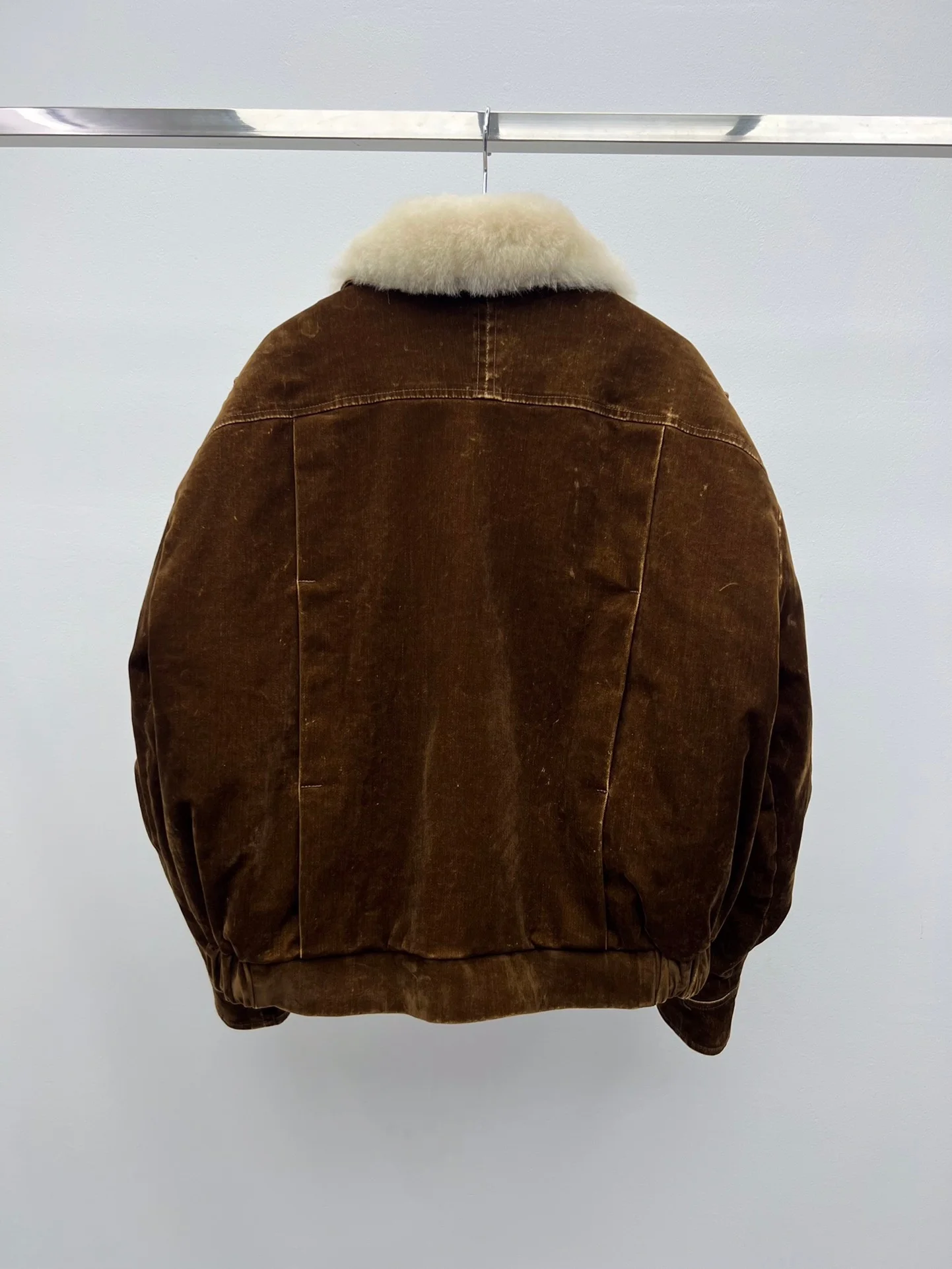 2026 Autumn Winter New Women's Down Jacket Contrasting Wool Collar Loose Fit Down Top High-Quality Simple Casual Versatile