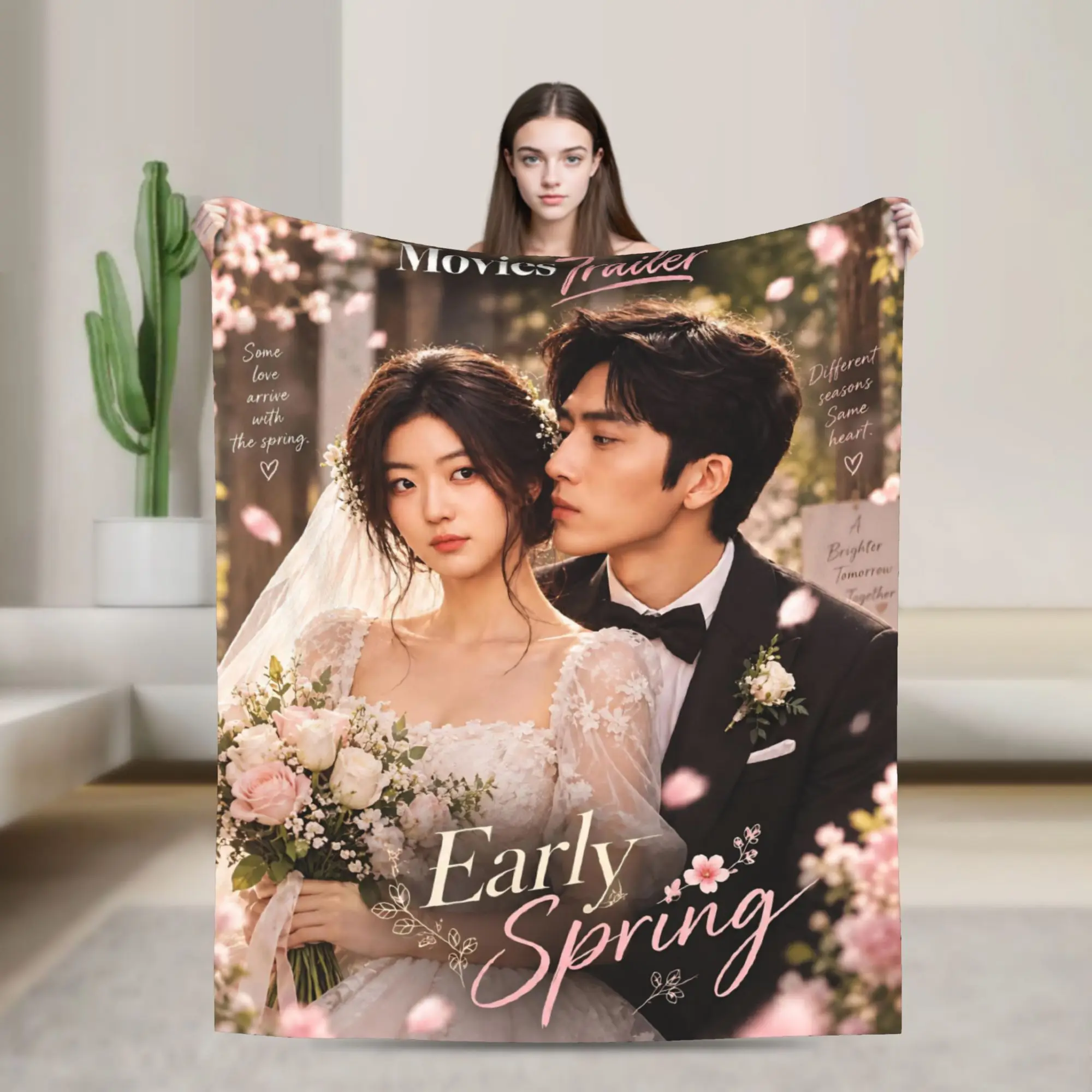 The Early Spring jing boran Blankets Ultra-Soft Flannel Comfortable Present  Throw Blanket Bedding Throws