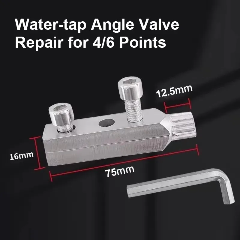 Broken Wire Extractor Tap Screw Removal 4/6 Bolt Extractor for Faucet Angle Valve Repair Disassembly Removal Plumbing Tools