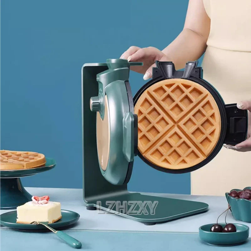 Elektrische Waffelmaschine, tragbar, für Zuhause, Frühstücksmaschine, Waffeleisen, Frühstück, Rundheit, geformtes Waffeleisen, Kochgerät