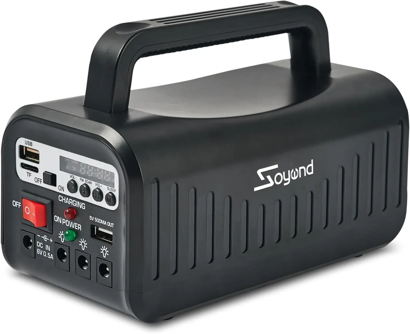 Solar Generator Soyond Solar Powered Generator with Panel Included Portable Power Station with  LED Bulbs for Home Use