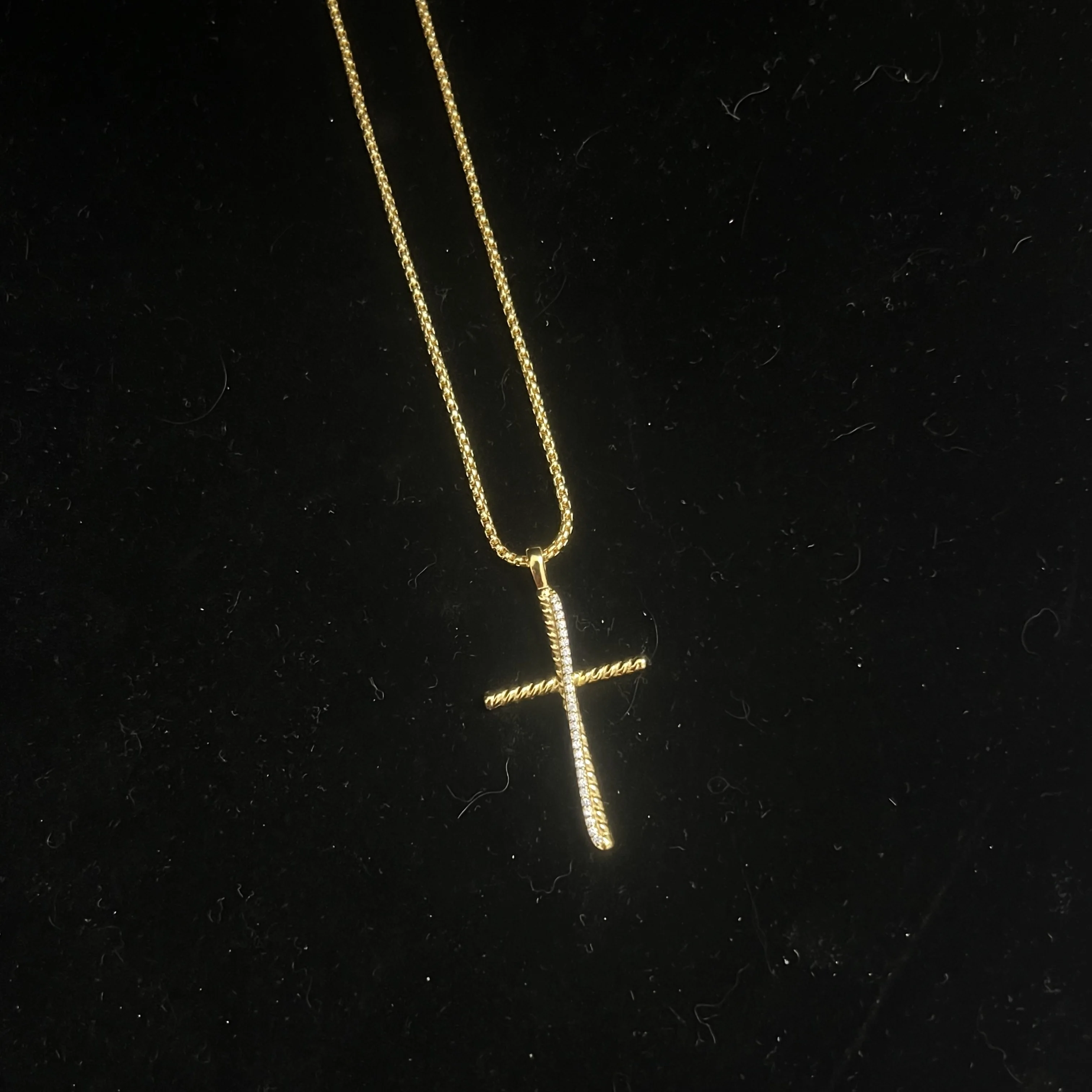 S925 فضة 2025 جديد الصليب قلادة ، للجنسين المألوف العصرية الكلاسيكية شخصية الرجعية الفاخرة مجوهرات حفلة هدية #3