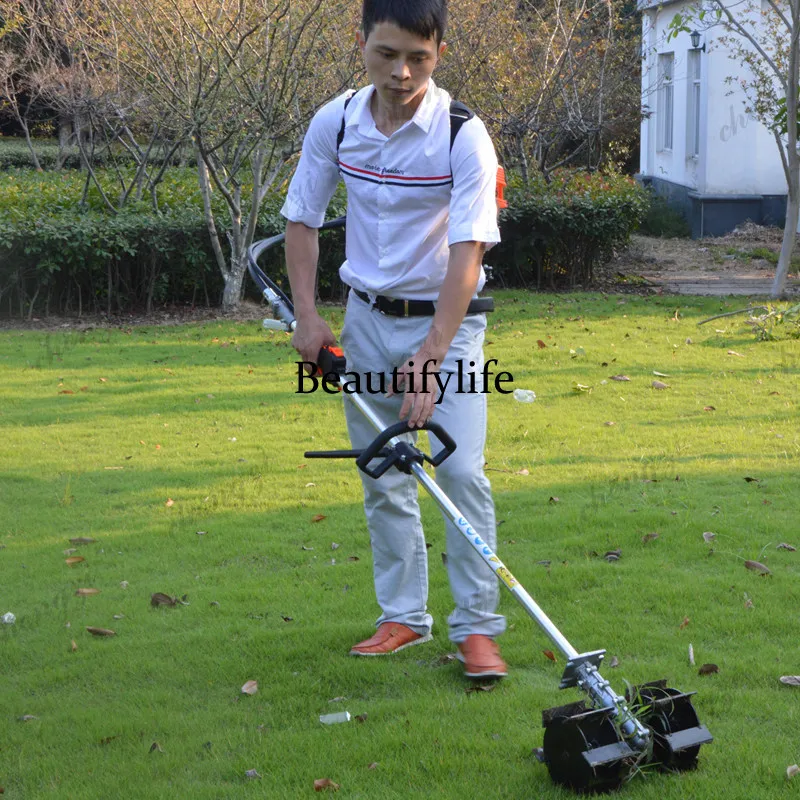 Small  loosen lawn mower, backpack four-stroke lawn mower, tillage machine