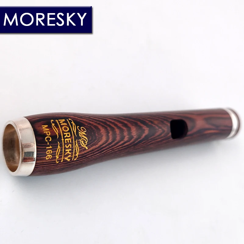 MORESKY Dalbergia cearensis Ducke Wood Piccolo C Key Мельхиор Флейта полуразмера Посеребренный материал корпуса Черное дерево MPC-166
