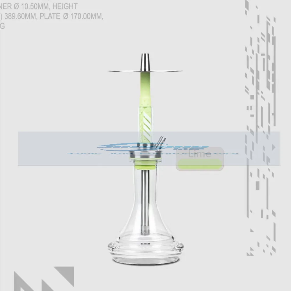 

Portable hookah set with silicone smoke pot hookah set