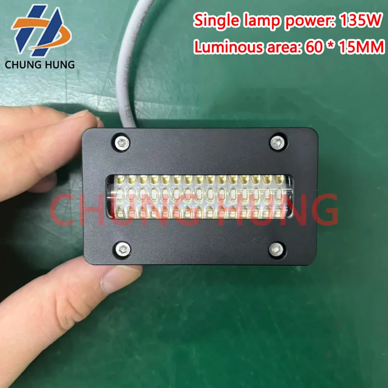 

60 * 15mm water-cooled UV LED curing lamp 135WUV flatbed printer ink gloss oil drying curing LED UV lamp