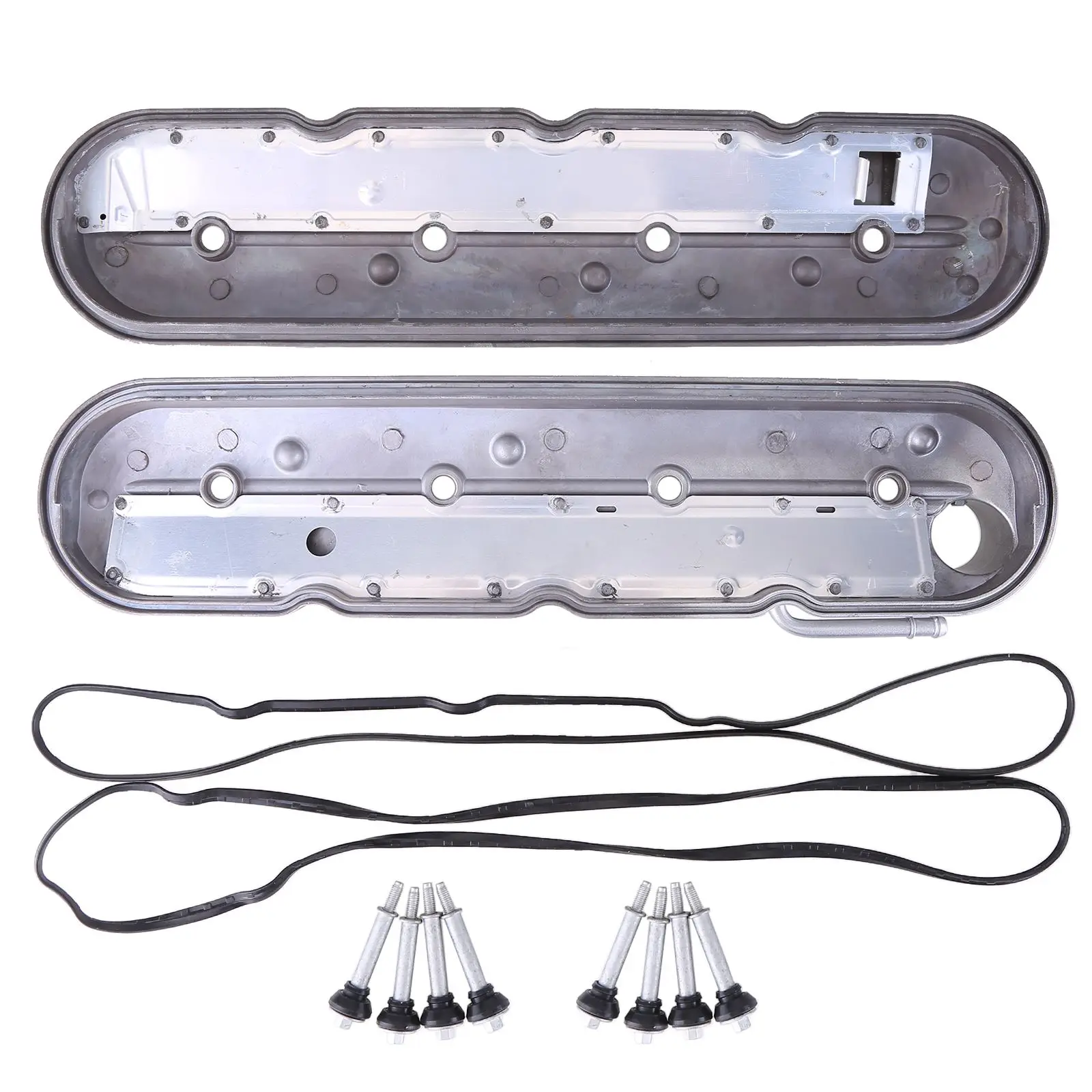 Valve Cover Set Passenger & Driver Side Compatible for 1999-2008 Chevy Silverado GMC Sierra 12570427 12582224