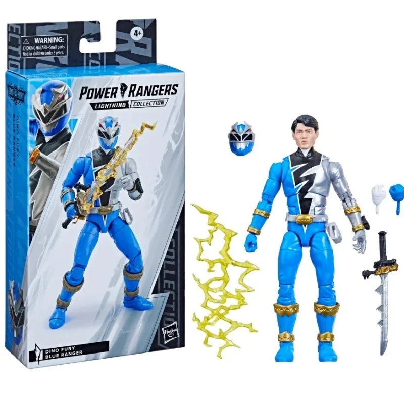 In Stock Original Power Rangers Lightning Collection Dino Fury Blue Ranger 6-inch-scale (15cm) Premium Action Figure Toy Gift