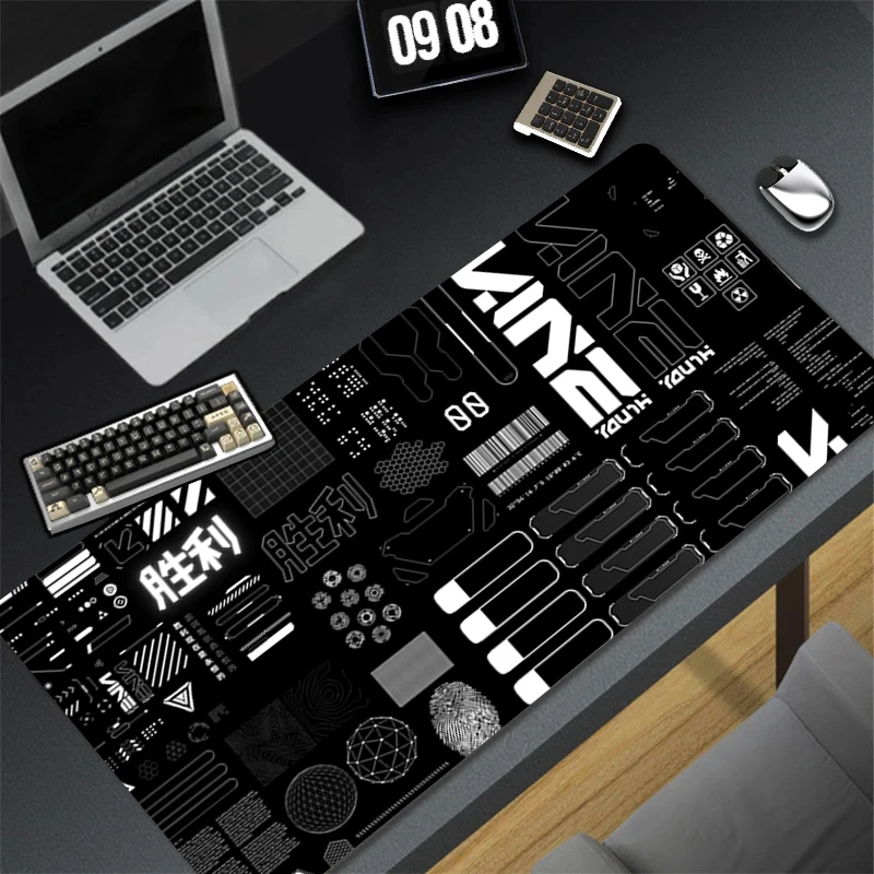 

Mouse Pads Desk Mat Protector Gaming Geometric Abstract Art Mousepad Office Table Decor Keyboard Long Pad Computer Gamer Mats